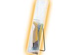 Homcom Specchio A Figura Intera, Specchio Da Appoggio 150 X 40 Cm Con Illuminazione A Led, 3 Colori Di Luce, Specchio Da Parete Con Supporto, Interruttore A Sfioramento Per Camera Da Letto, Soggiorno, Trasparente