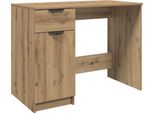 Vidaxl Scrivania Artisan In Rovere 100X50X75 Cm Materiale A Base Di Legno