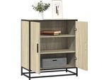 Maison Exclusive - Credenza Sonoma In Rovere 68X35X76 Cm Materiale Ligneo E Metallo