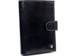 Rovicky | Portafoglio Da Uomo In Pelle, Con Chiusura E Rfid, Nero, 9,5X13 Cm
