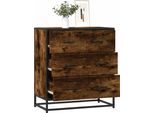 Maison Exclusive - Credenza In Rovere Affumicato 68X35X76 Cm Materiale Ligneo E Metallo
