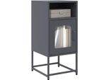 Maison Exclusive - Comodino Antracite 36X39X78 Cm Acciaio Laminato A Freddo
