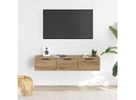 Vidaxl Armadio A Muro Rovere Artisan 102X30X20 Cm Materiale A Base Di Legno
