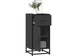 Best MöBel Cabinet Sideboard Black 35,5X35X76 Cm Materiale A Base Di Legno E Metallo - Cassettiere Cloris New7544275 1Pacco