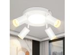 Zmh Led Soffitto 4 Fiamme Soffitto Spot GU10 Camera Da Letto Lampada 3000K Bianco Cucina Lampada 20W Soffitto Faretto Orientabile Per Soggiorno Cucina Camera Da Letto