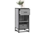 Maison Exclusive - Credenza Grigio Sonoma 35,5X35X76 Cm Materiale Ligneo E Metallo
