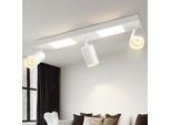 Zmh Plafoniera Led Soffitto Spot 3 Fiamme GU10 Camera Da Letto Lampada 3000K Bianco Cucina Lampada 20W Soffitto Faretto Orientabile Corridoio Lampada Metallo Per Cucina Ufficio