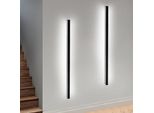 Zmh Led Parete Lampada Da Parete Interna Nero - 100CM 2Pcs Parete Illuminazione Soggiorno Moderno Corridoio Lampada Parete 32W Camera Da Letto Lampada Scala In Metallo Illuminazione Bianco Freddo Per Corridoio Soggiorno Cucina Hotel