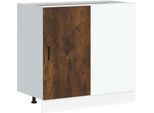 Vidaxl Base Da Cucina Lyon In Legno Rovere Fumé