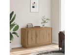 Vidaxl Credenza Artisan In Rovere 102 X 35 X 55 Cm Materiale A Base Di Legno