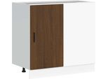 Vidaxl Base Da Cucina Lyon Brown In Legno Effetto Rovere