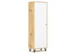 Armadio Bilbao Artisan In Rovere - Bianco Opaco 63,4 Cm