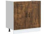 Vidaxl Base Lavello Kalmar Rovere Fumé 80X46X81,5 Cm