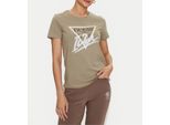 T-Shirt Guess Da Donna A Manica Corta, Verde, Xs - Stile Elegante E Comodità
