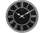 Hama Wanduhr Rab, Quarzuhr, Ohne Ticken, Mdf, Vintage, Ø 30 Cm, Schwarz (00185888)