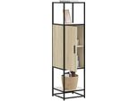 Vidaxl Credenza Sonoma-Quercia 35,5X35X139 Cm Materiale A Base Di Legno Metallo