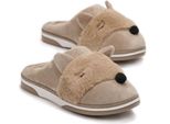 Pantofole Foderate Da Donna Peluche Modello Volpe Pantofole Isolate Volpe Marrone Taglia 38/39