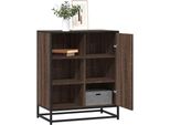 2025 Credenza Vetrina Cloris Effetto Rovere Marrone 62X35X76 Cm Materiale Legno - Cassettiere Vendita6373195 1Pacco