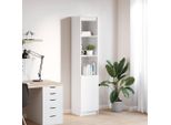Maison Exclusive - Credenza Alta Bianca 37,5X35X180 Cm Materiale Ligneo