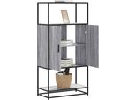 Best MöBel Vetrinetta Credenza Grigio Sonoma 68X35X139 Cm Materiale A Base Di Legno E Metallo - Cassettiere CL1327636 1Pacco