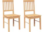 Vidaxl Sedie Da Pranzo 2 Pz. Legno Massiccio Di Gomma