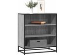Maison Exclusive - Credenza Grigio Sonoma 68X35X76 Cm Materiale Ligneo E Metallo