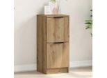 Vidaxl Credenza Artisan In Rovere 30X30X70 Cm Materiale A Base Di Legno