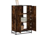 Bei Cloris Mobile Highboard Rovere Fumé 68X35X106,5 Cm Materiale A Base Di Legno Metallo - Cassettiere Nuovo7863350 1Pacco