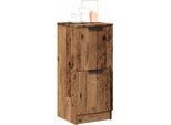Maison Exclusive - Credenze 2 Pezzi Effetto Legno Antico 30X30X70 Cm Materiale Ligneo