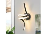 Zmh Lampada Da Parete Per Interni Led Lampada Da Parete Nera Per Scale Corridoio Soggiorno Camera Da Letto Balcone Design Moderno Illuminazione Da Parete In Alluminio 7W Bianco Caldo 3000K