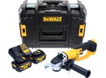 Smerigliatrice Angolare A Batteria Dewalt Dcg 412 M2T 18 V 125 Mm + 2X Batteria 4,0 Ah + Caricabatterie + Tstak