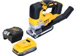 Seghetto Alternativo A Pendolo A Batteria Dewalt Dcs 334 E1 18 V Brushless + 1X Batteria Powerstack 1,7 Ah + Caricabatterie