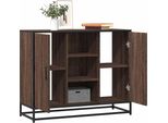 Vidaxl Credenza Look Rovere Marrone 92X35X76 Cm Materiale A Base Di Legno
