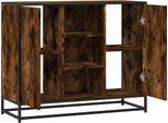 Best MöBel Armadio Credenza Rovere Fumé 92X35X76 Cm Materiale Legno - Cassettiere Cloris New4202574 1Pacco