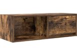 Mobile Tv Vidaxl Rovere Fumé 80X31X25,5 Cm Materiale A Base Di Legno