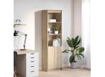 Vidaxl Credenza Sonoma-Quercia 50X35X180 Cm Materiale In Legno
