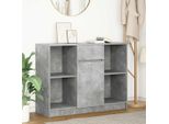 Vidaxl Credenza Con Cassetto Grigio Cemento 101X35X76 Cm Materiale A Base Di Legno