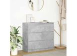 Vetrina Durevole Credenza Cemento Grigio 80X35X76 Cm Materiale Legno - Cassettiere Octo6097511 1Pacco