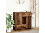Maison Exclusive - Credenza Con Cassetti E Ante Effetto Legno Antico 70,5X34X74,5 Cm