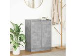 Maison Exclusive - Credenza Grigio Cemento 57X34X76 Cm Materiale Ligneo