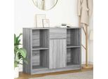 Vidaxl Credenza Con Cassetto Grigio Sonoma 101X35X76 Cm Materiale A Base Di Legno