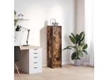 Vetrinetta Durevole A Ripiani Alti In Rovere Fumé 29,5X34X119,5 Cm Materiale A Base Di Legno - Cassettiere Octo4986148 1Pacco