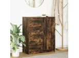 Maison Exclusive - Credenza Con Cassetti Rovere Affumicato 71X35X84 Cm Materiale Ligneo