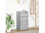 Best MöBel Vetrina Credenza Grigio Sonoma 37,5X35X76 Cm Materiale Legno - Cassettiere CL6816603 1Pacco