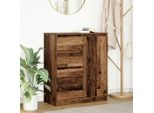 Vidaxl Credenza Con Cassetti In Legno Vecchio 71X35X84Cm Materiale A Base Di Legno