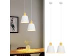 Zmh Lampada A Sospensione Moderna Per Sala Da Pranzo 2 X Lampada A Sospensione In Metallo Bianco E27 Lampada Da Tavolo Da Pranzo Lampada A Sospensione Retrò Per Sala Da Pranzo Lampada A Sospensione Per Camera Da Letto Interna 1 Fiamma Per Cucina Soggiorno Bar Ristorante