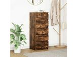 Maison Exclusive - Credenza Con Cassetti In Rovere Affumicato 37,5X35X99 Cm