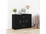 Vetrina Design Look Rovere Nero 91X29,5X65 Cm Materiale Legno - Cassettiere 2025 Nuovo6085515 1Pacco