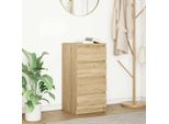 Vetrina Di Design In Rovere Sonoma 37,5X35X76 Cm In Legno - Cassettiere 2025 Nuovo4674712 1Pacco