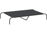 Vidaxl Lettino Per Cani Rialzato Nero 130X80X20 Cm Tessuto Oxford E Acciaio
